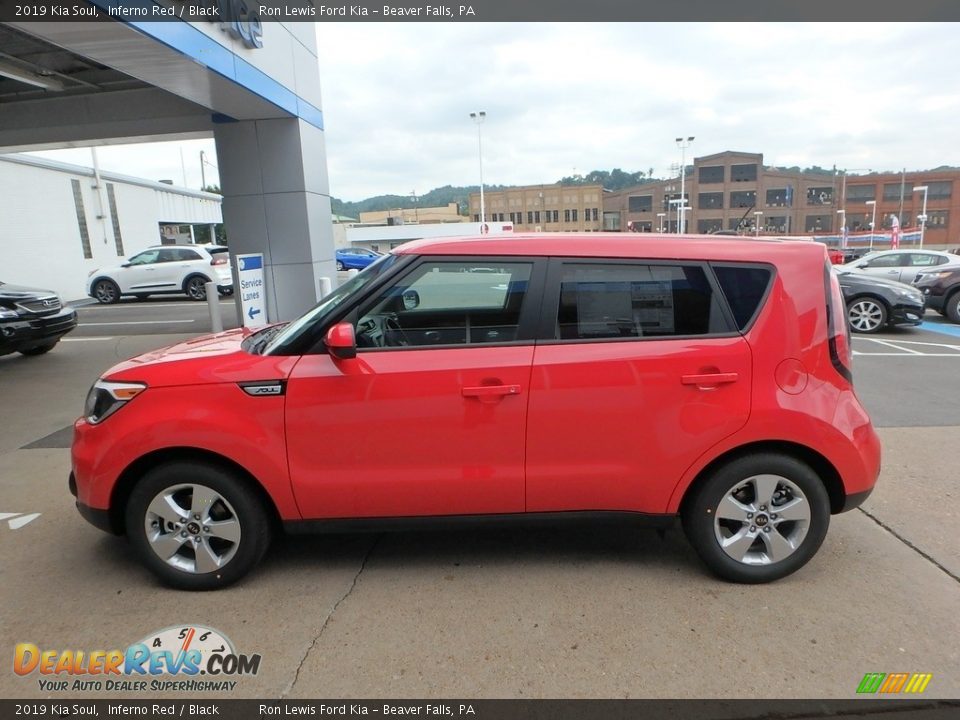 2019 Kia Soul Inferno Red / Black Photo #6