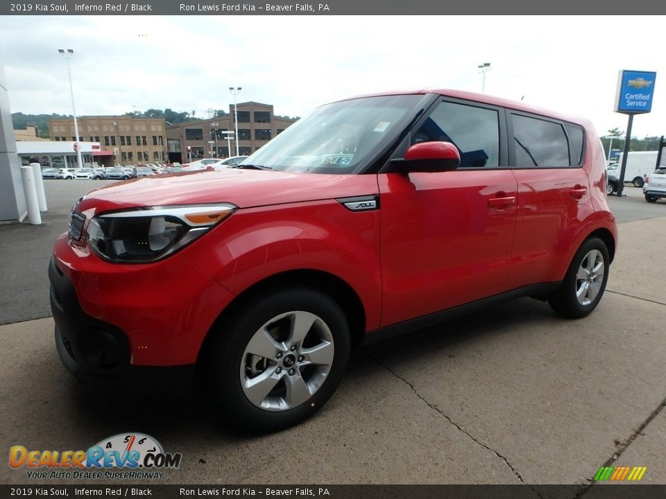 2019 Kia Soul Inferno Red / Black Photo #7