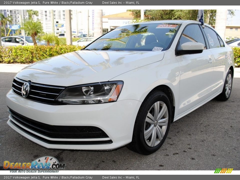 2017 Volkswagen Jetta S Pure White / Black/Palladium Gray Photo #5