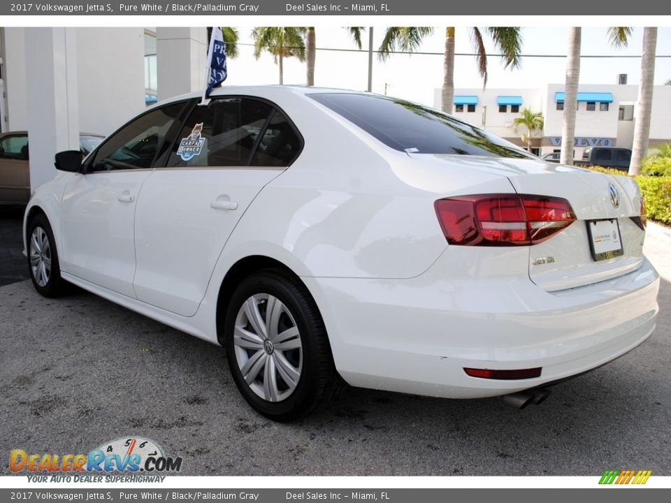 2017 Volkswagen Jetta S Pure White / Black/Palladium Gray Photo #7