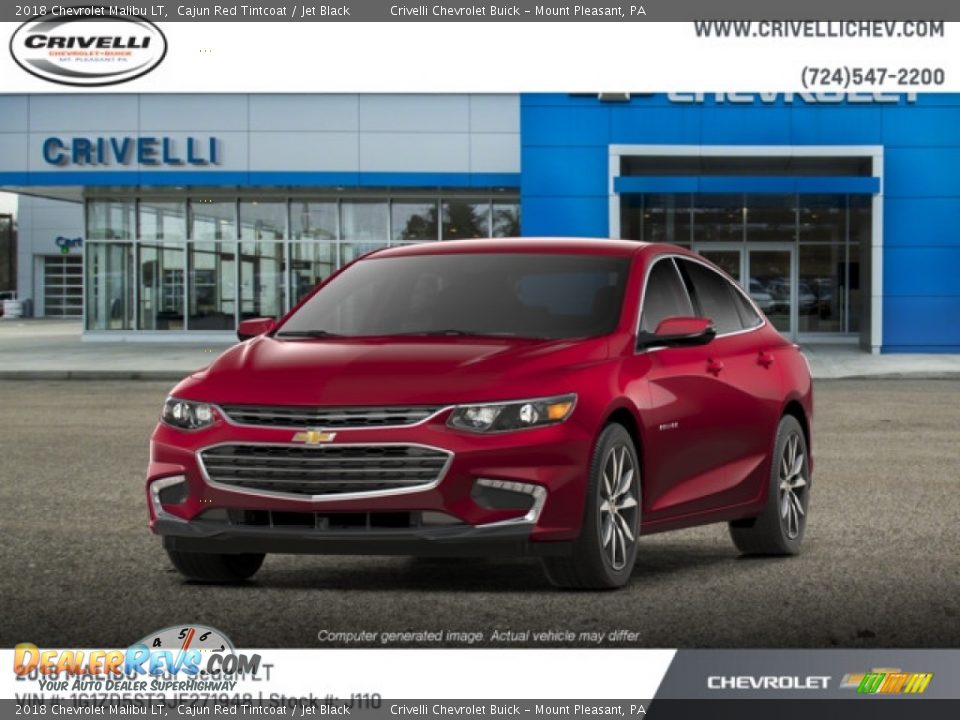 2018 Chevrolet Malibu LT Cajun Red Tintcoat / Jet Black Photo #1