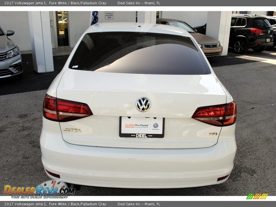 2017 Volkswagen Jetta S Pure White / Black/Palladium Gray Photo #8