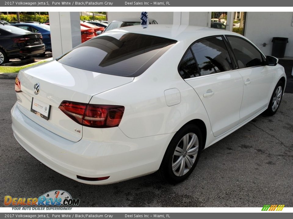 2017 Volkswagen Jetta S Pure White / Black/Palladium Gray Photo #9