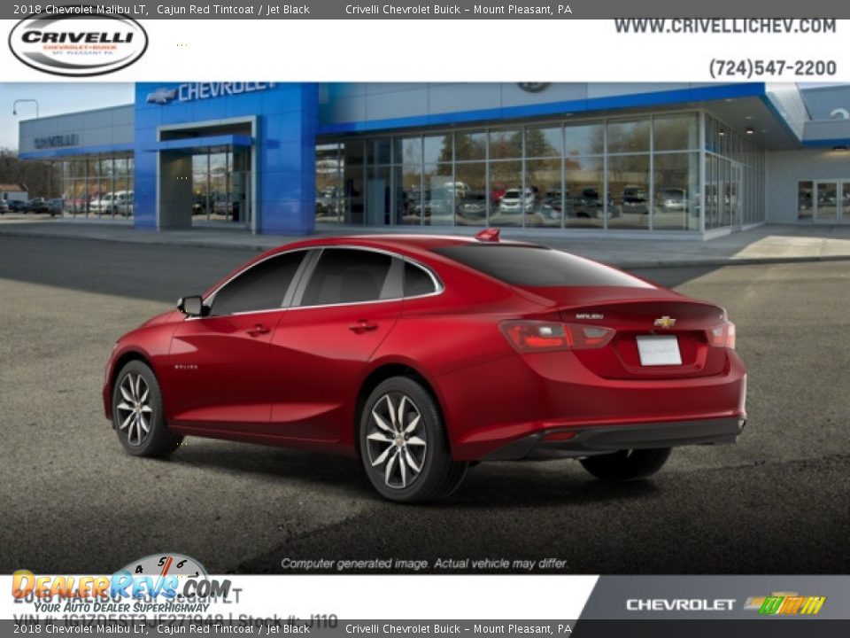 2018 Chevrolet Malibu LT Cajun Red Tintcoat / Jet Black Photo #4