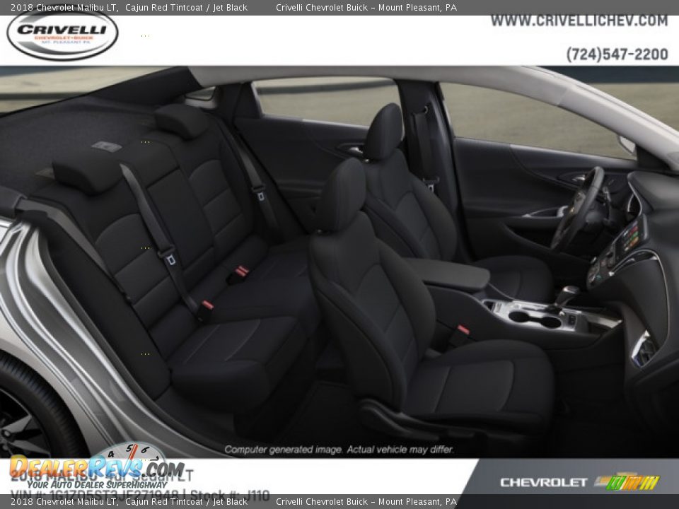 2018 Chevrolet Malibu LT Cajun Red Tintcoat / Jet Black Photo #6