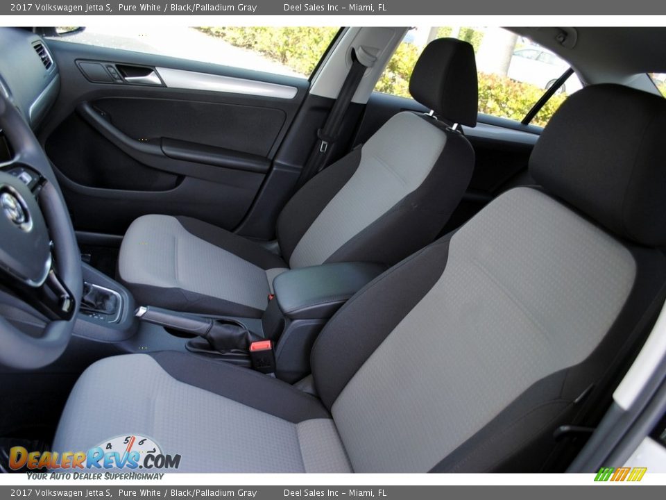 2017 Volkswagen Jetta S Pure White / Black/Palladium Gray Photo #14