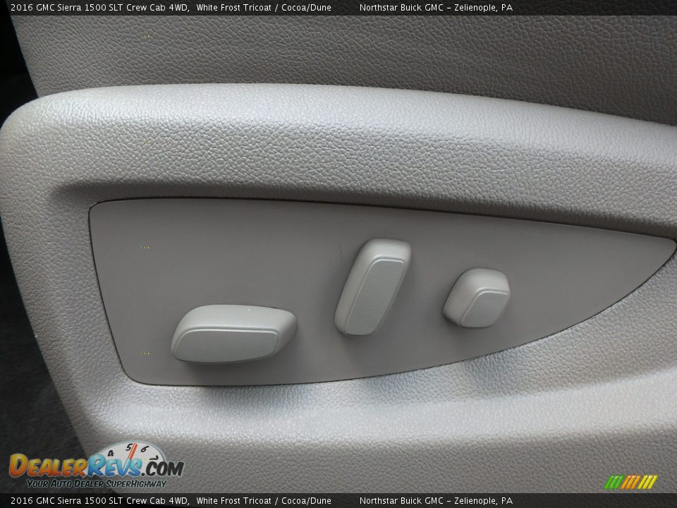 2016 GMC Sierra 1500 SLT Crew Cab 4WD White Frost Tricoat / Cocoa/Dune Photo #20