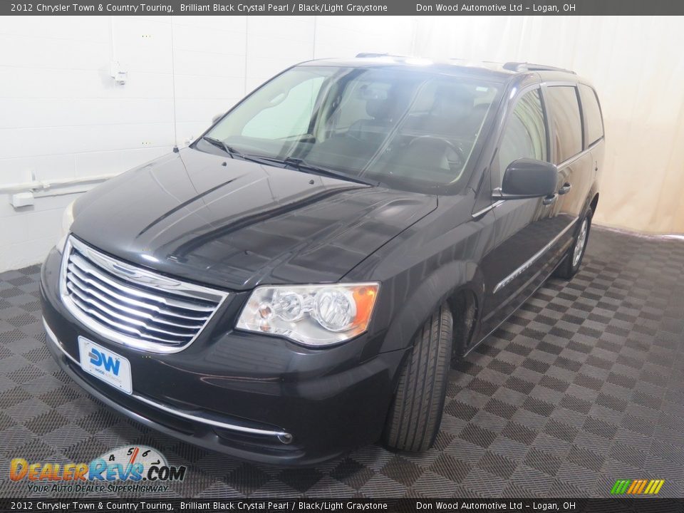 2012 Chrysler Town & Country Touring Brilliant Black Crystal Pearl / Black/Light Graystone Photo #5
