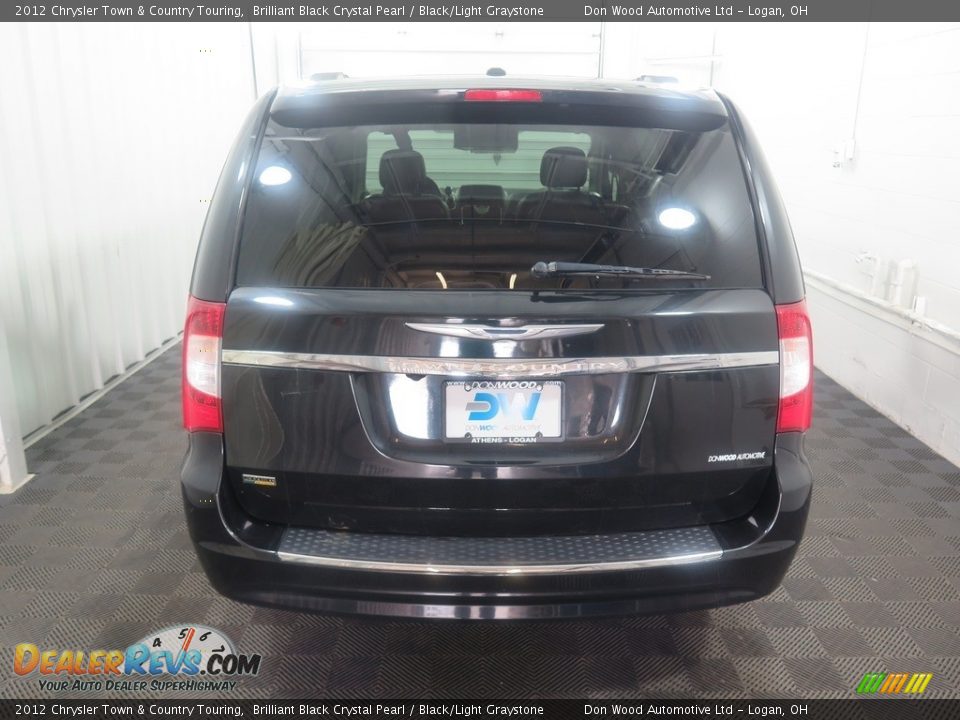 2012 Chrysler Town & Country Touring Brilliant Black Crystal Pearl / Black/Light Graystone Photo #7