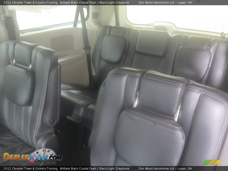 2012 Chrysler Town & Country Touring Brilliant Black Crystal Pearl / Black/Light Graystone Photo #17
