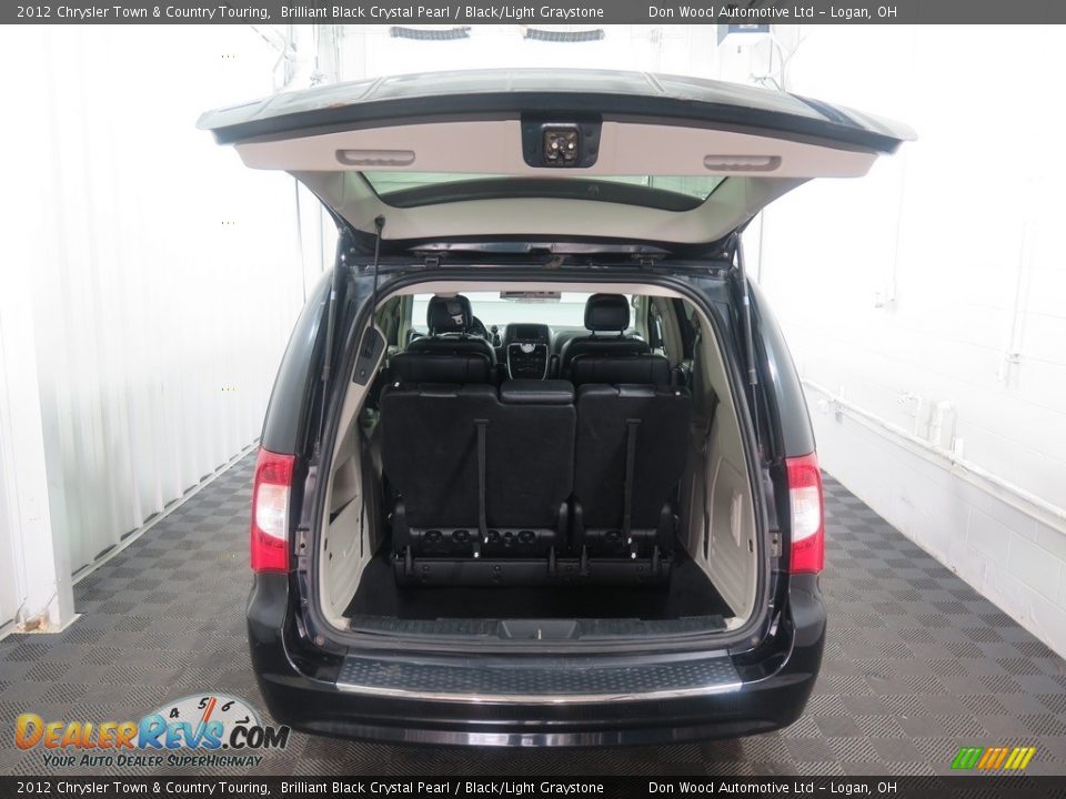 2012 Chrysler Town & Country Touring Brilliant Black Crystal Pearl / Black/Light Graystone Photo #24