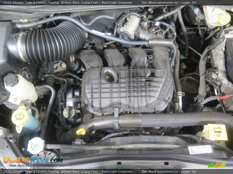 2012 Chrysler Town & Country Touring Brilliant Black Crystal Pearl / Black/Light Graystone Photo #25