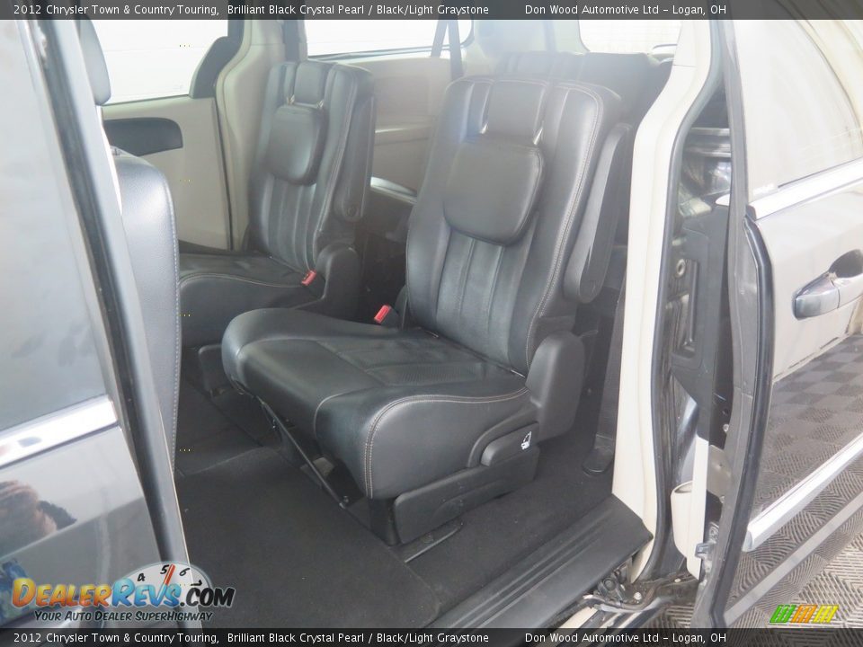 2012 Chrysler Town & Country Touring Brilliant Black Crystal Pearl / Black/Light Graystone Photo #27
