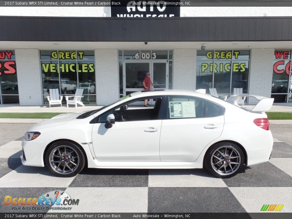 2017 Subaru WRX STI Limited Crystal White Pearl / Carbon Black Photo #1