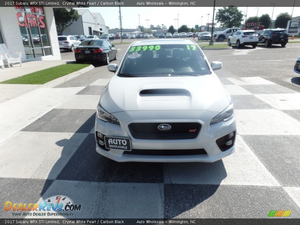 2017 Subaru WRX STI Limited Crystal White Pearl / Carbon Black Photo #2