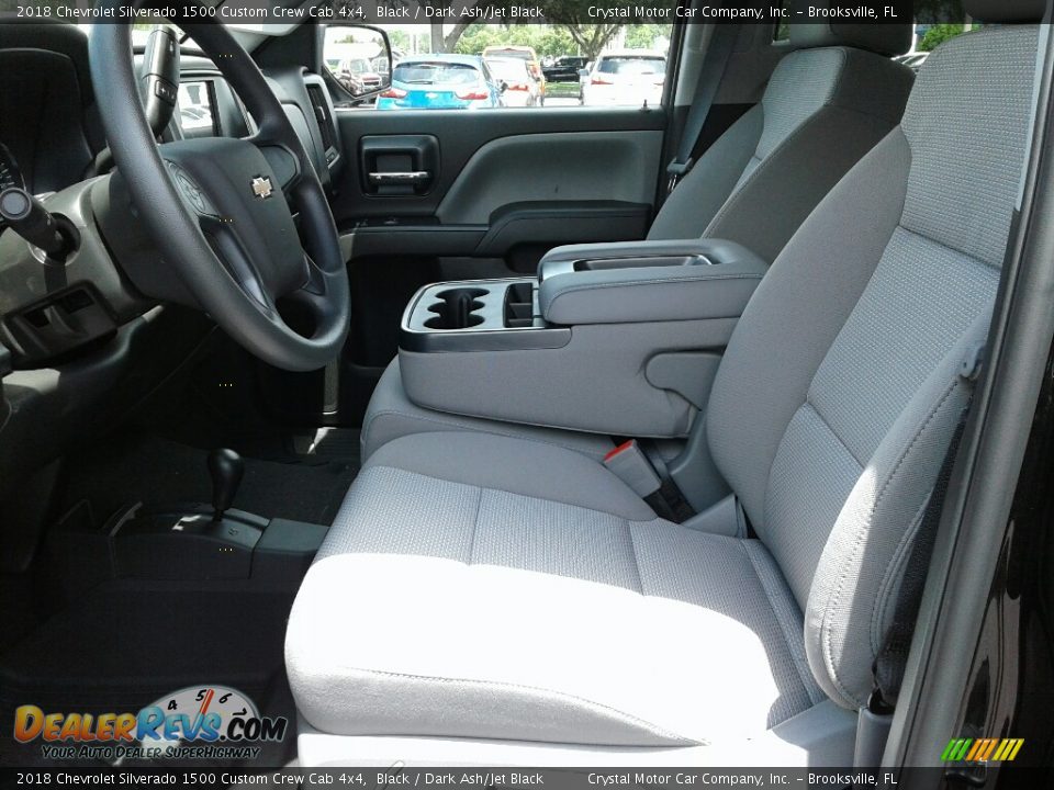 2018 Chevrolet Silverado 1500 Custom Crew Cab 4x4 Black / Dark Ash/Jet Black Photo #9