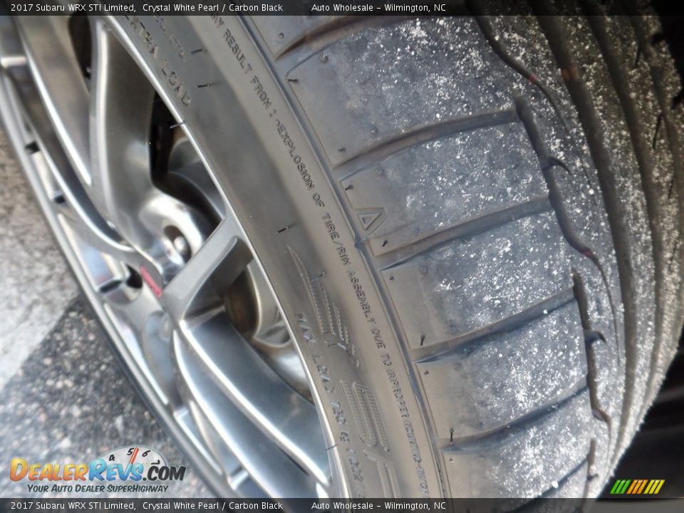 2017 Subaru WRX STI Limited Crystal White Pearl / Carbon Black Photo #8