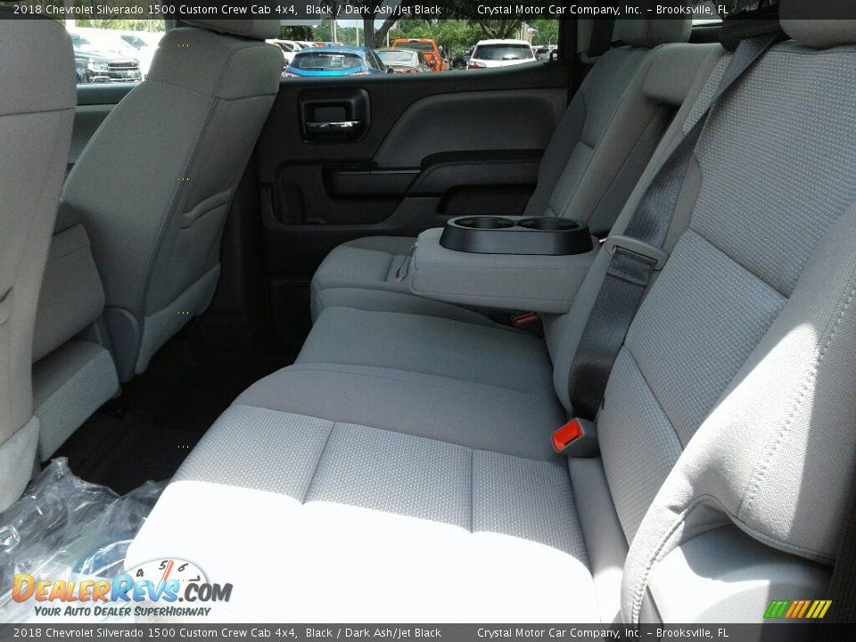 2018 Chevrolet Silverado 1500 Custom Crew Cab 4x4 Black / Dark Ash/Jet Black Photo #10
