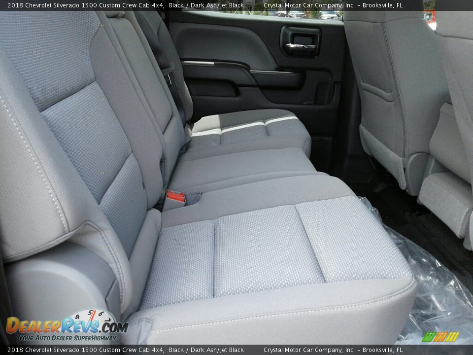2018 Chevrolet Silverado 1500 Custom Crew Cab 4x4 Black / Dark Ash/Jet Black Photo #11