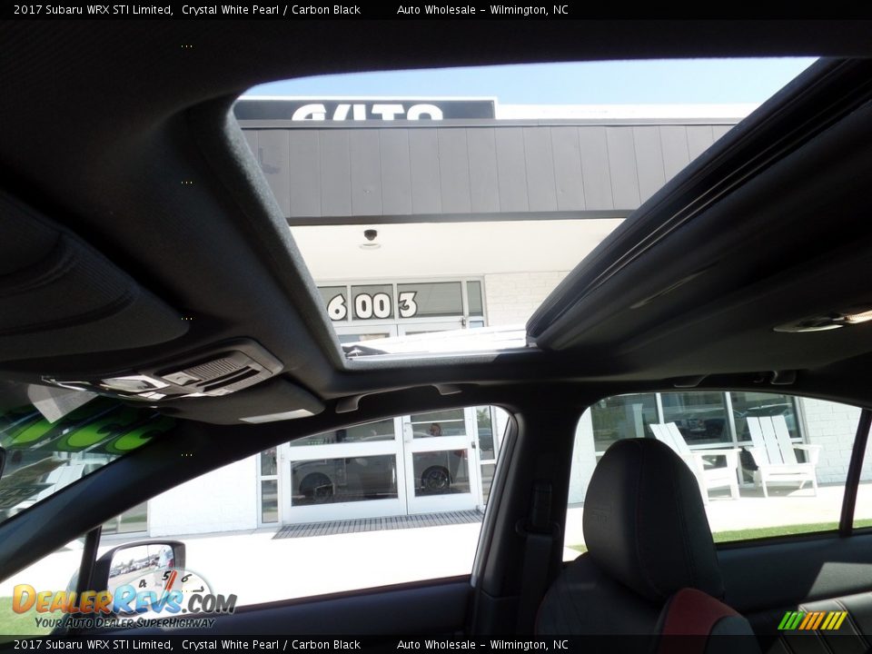 2017 Subaru WRX STI Limited Crystal White Pearl / Carbon Black Photo #11