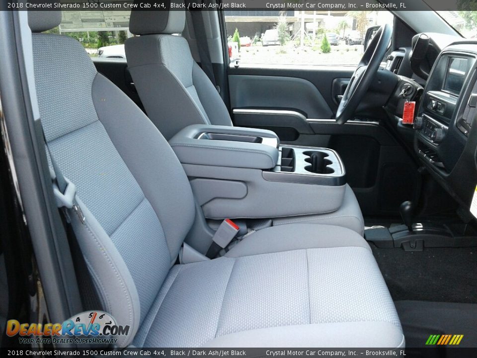 2018 Chevrolet Silverado 1500 Custom Crew Cab 4x4 Black / Dark Ash/Jet Black Photo #12