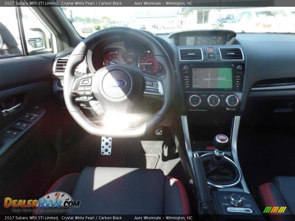 2017 Subaru WRX STI Limited Crystal White Pearl / Carbon Black Photo #15