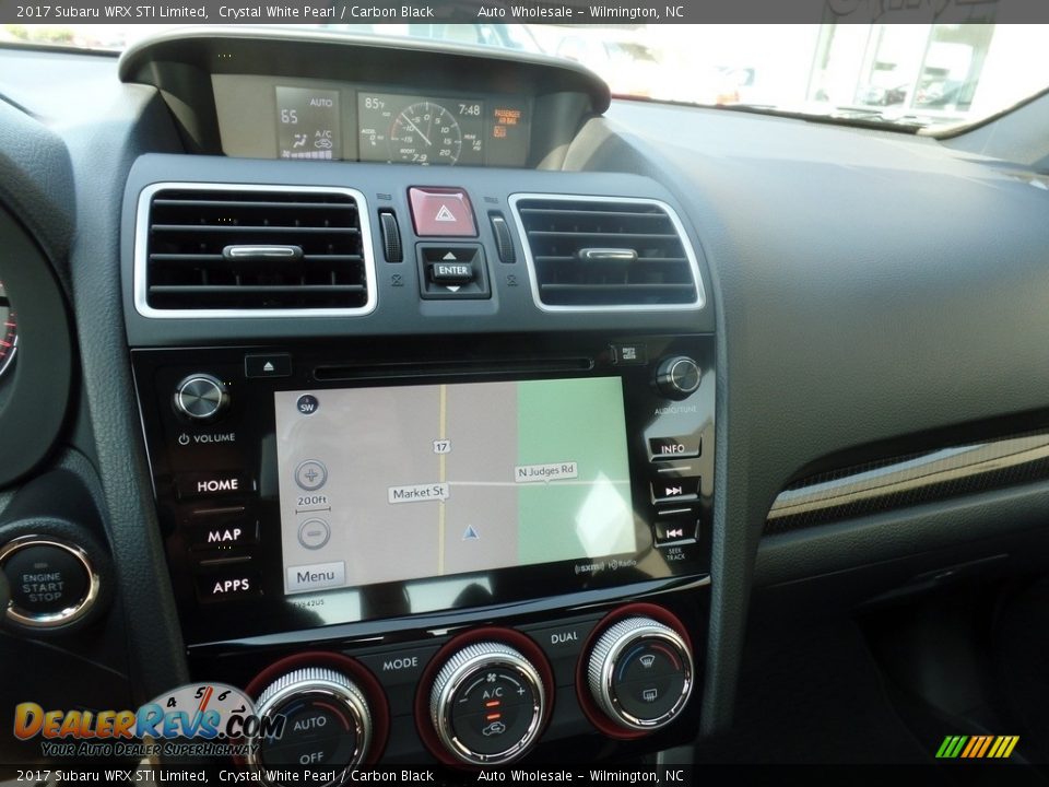 2017 Subaru WRX STI Limited Crystal White Pearl / Carbon Black Photo #17