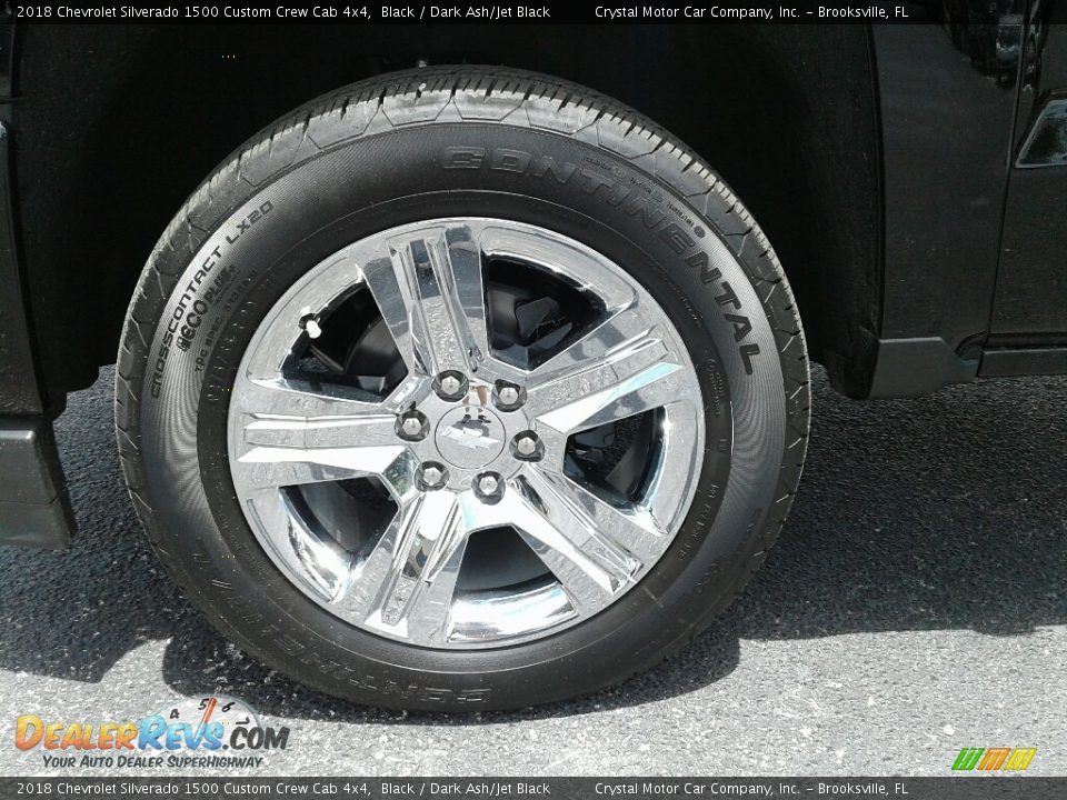 2018 Chevrolet Silverado 1500 Custom Crew Cab 4x4 Black / Dark Ash/Jet Black Photo #20