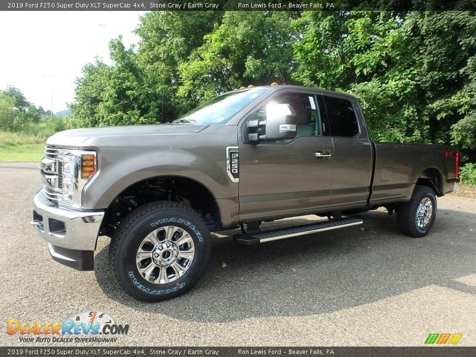 2019 Ford F250 Super Duty XLT SuperCab 4x4 Stone Gray / Earth Gray Photo #7