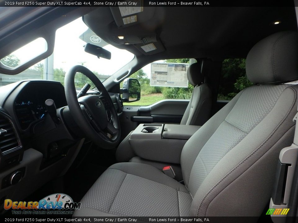 2019 Ford F250 Super Duty XLT SuperCab 4x4 Stone Gray / Earth Gray Photo #11