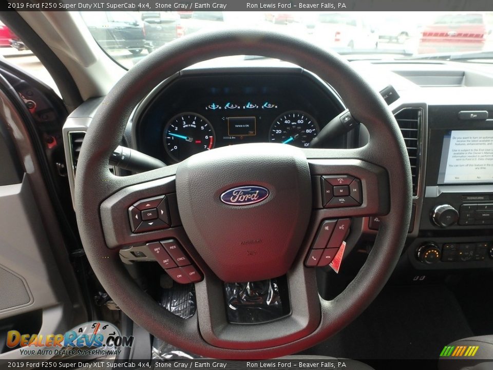 2019 Ford F250 Super Duty XLT SuperCab 4x4 Stone Gray / Earth Gray Photo #17