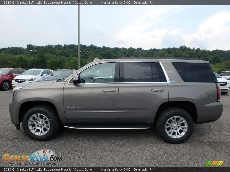 2019 GMC Yukon SLT 4WD Pepperdust Metallic / Cocoa/Dune Photo #9
