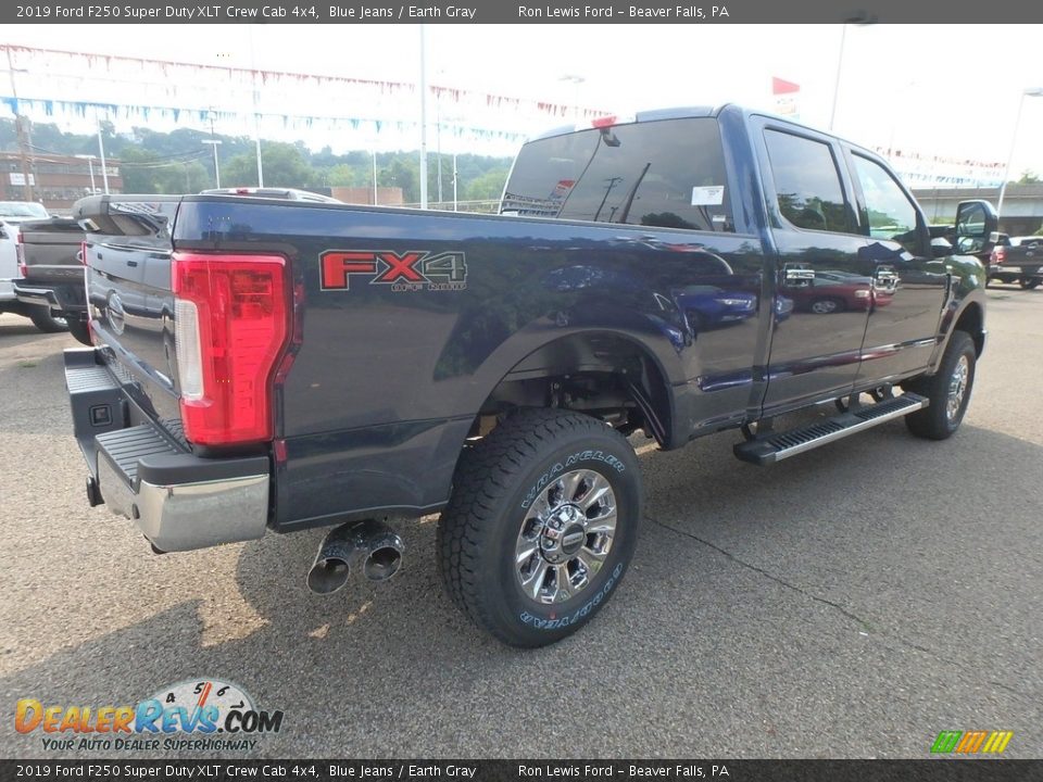 2019 Ford F250 Super Duty XLT Crew Cab 4x4 Blue Jeans / Earth Gray Photo #2