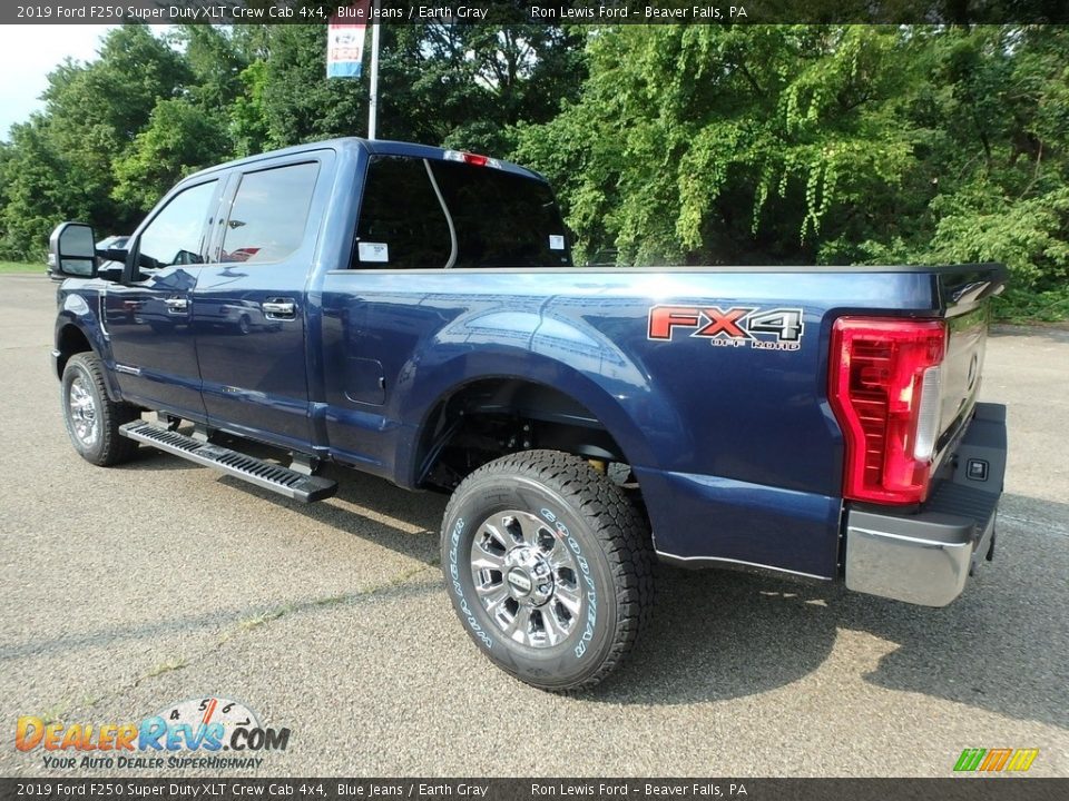 2019 Ford F250 Super Duty XLT Crew Cab 4x4 Blue Jeans / Earth Gray Photo #4