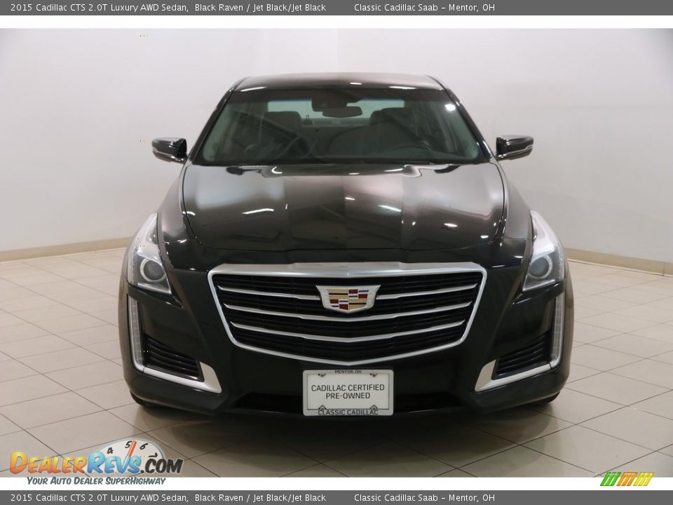 2015 Cadillac CTS 2.0T Luxury AWD Sedan Black Raven / Jet Black/Jet Black Photo #2