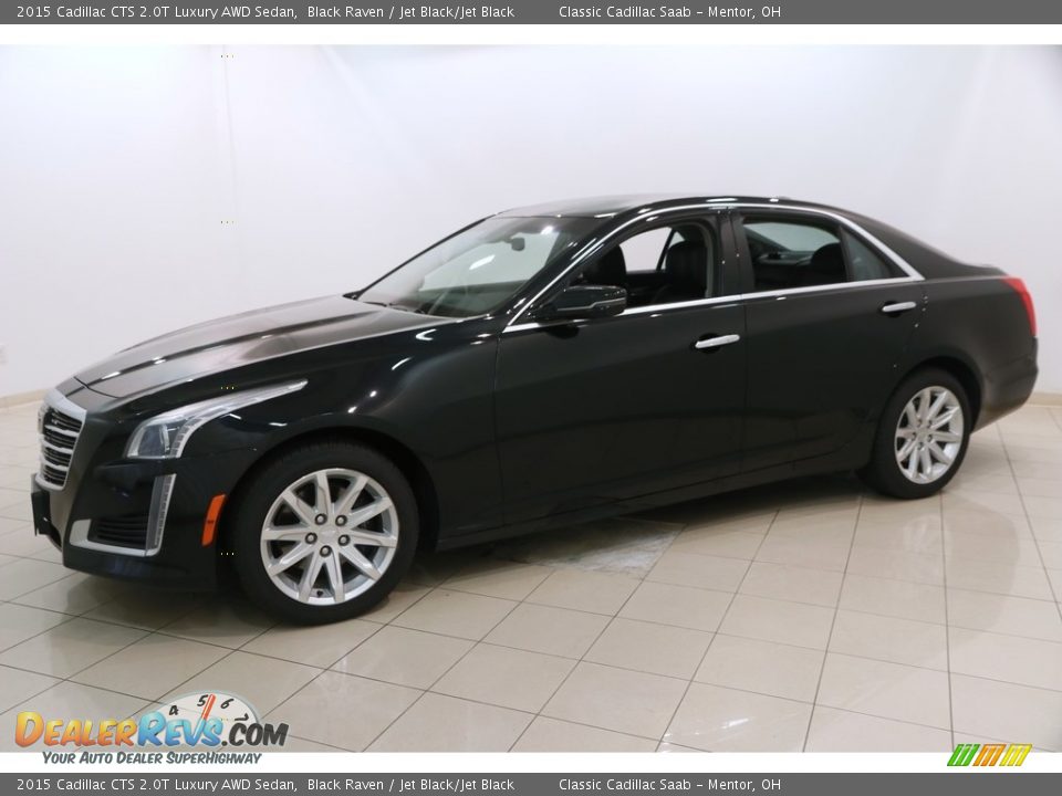 2015 Cadillac CTS 2.0T Luxury AWD Sedan Black Raven / Jet Black/Jet Black Photo #3