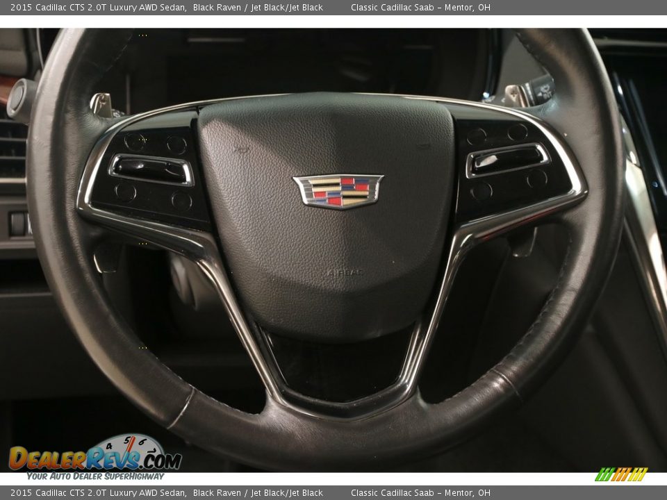 2015 Cadillac CTS 2.0T Luxury AWD Sedan Black Raven / Jet Black/Jet Black Photo #9