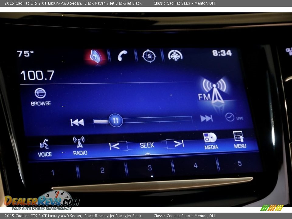 2015 Cadillac CTS 2.0T Luxury AWD Sedan Black Raven / Jet Black/Jet Black Photo #13