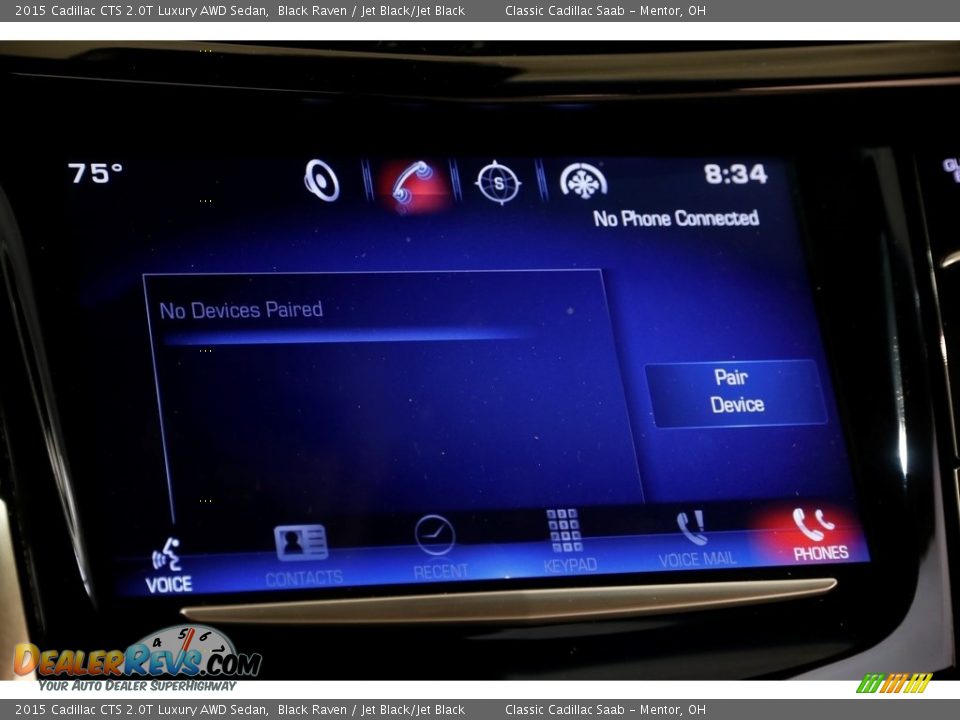 2015 Cadillac CTS 2.0T Luxury AWD Sedan Black Raven / Jet Black/Jet Black Photo #14