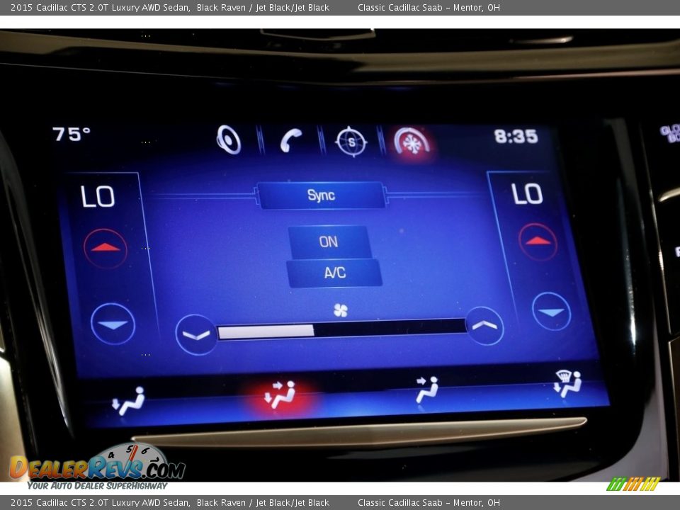 2015 Cadillac CTS 2.0T Luxury AWD Sedan Black Raven / Jet Black/Jet Black Photo #16