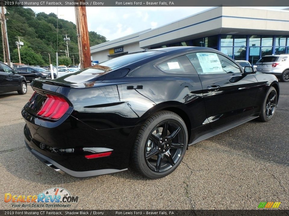 2019 Ford Mustang GT Fastback Shadow Black / Ebony Photo #2