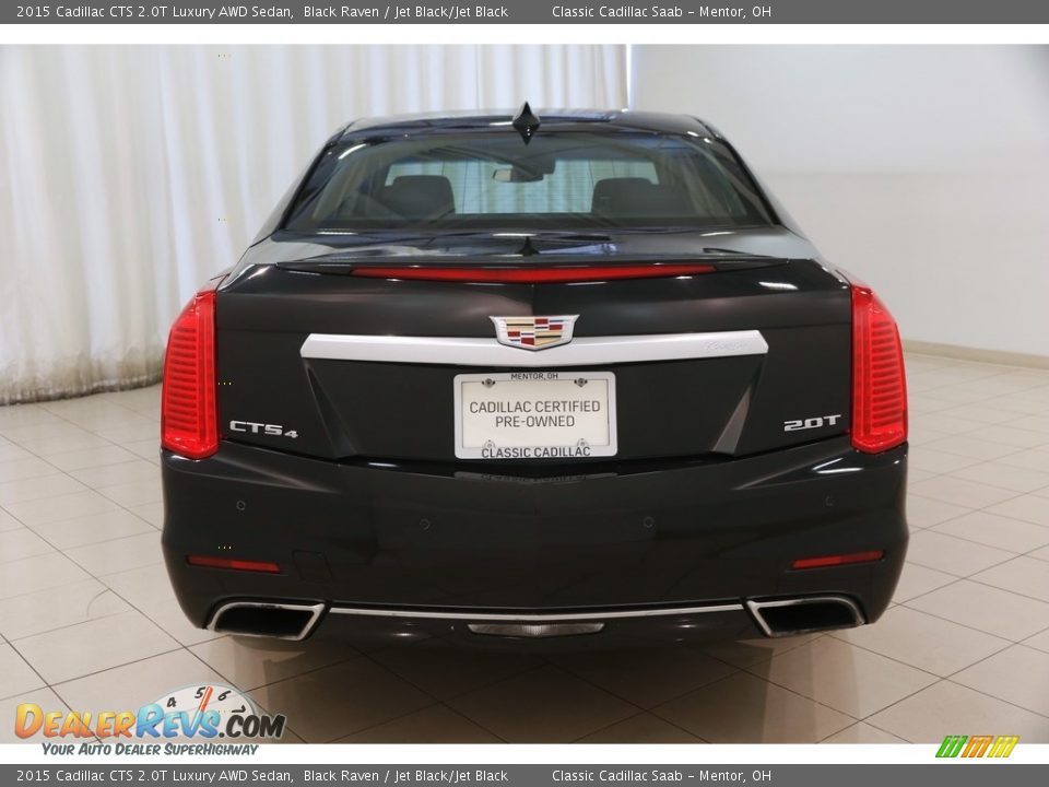 2015 Cadillac CTS 2.0T Luxury AWD Sedan Black Raven / Jet Black/Jet Black Photo #25