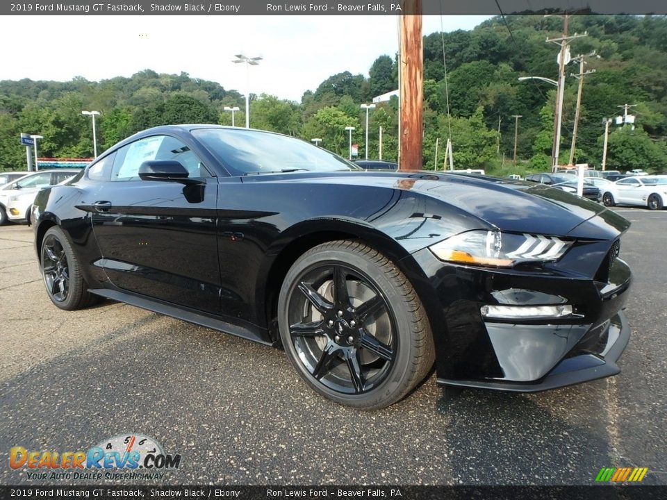 Shadow Black 2019 Ford Mustang GT Fastback Photo #9