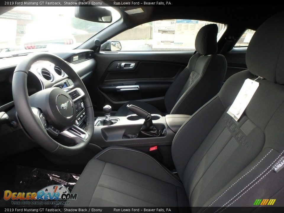Front Seat of 2019 Ford Mustang GT Fastback Photo #11