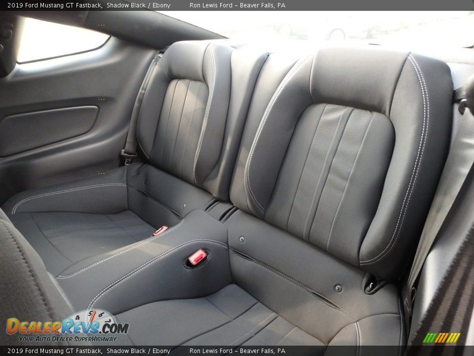 Rear Seat of 2019 Ford Mustang GT Fastback Photo #12