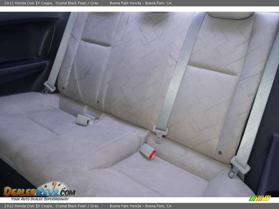 2012 Honda Civic EX Coupe Crystal Black Pearl / Gray Photo #4