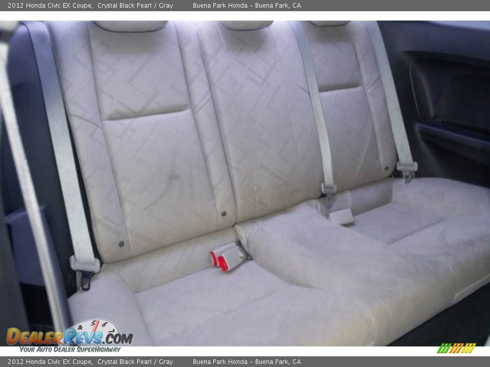 2012 Honda Civic EX Coupe Crystal Black Pearl / Gray Photo #19