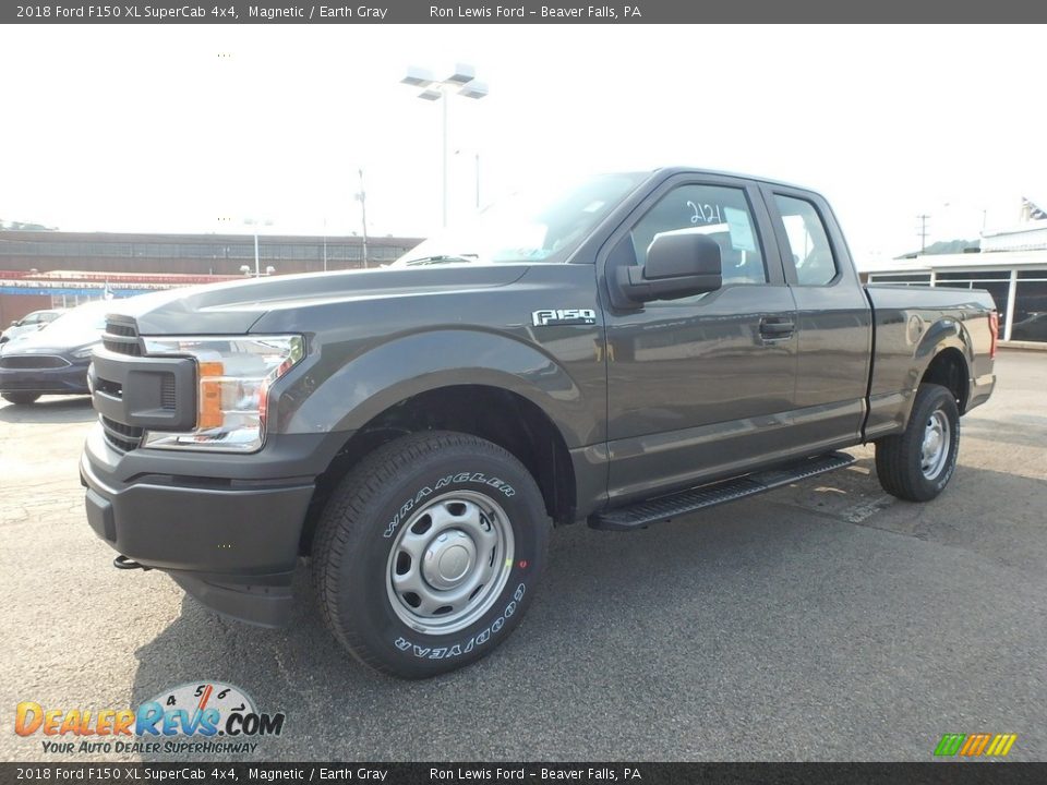 2018 Ford F150 XL SuperCab 4x4 Magnetic / Earth Gray Photo #7