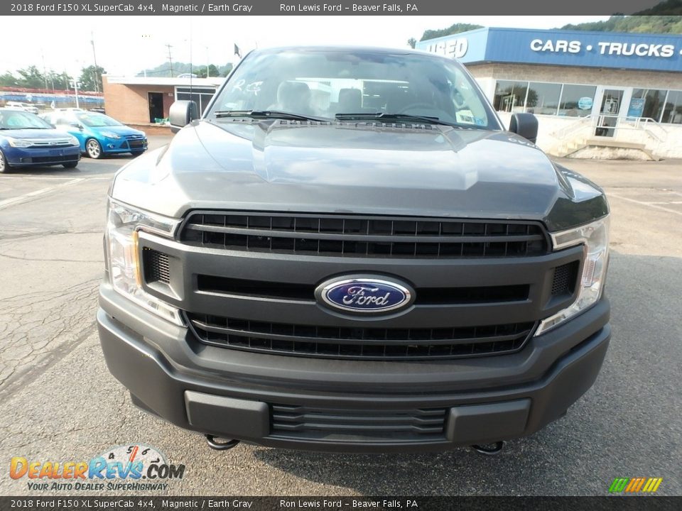 2018 Ford F150 XL SuperCab 4x4 Magnetic / Earth Gray Photo #8