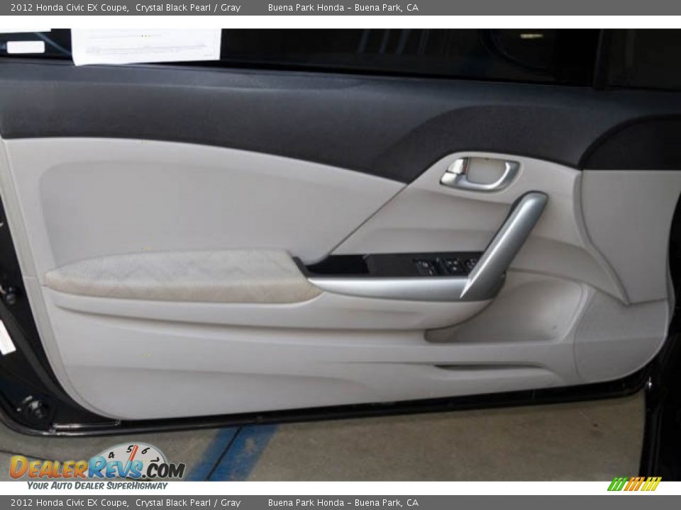 2012 Honda Civic EX Coupe Crystal Black Pearl / Gray Photo #23
